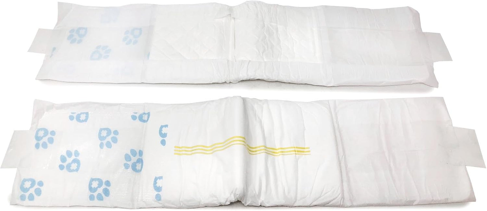Disposable Male Dog Diapers, Medium Size, 144 Count - Snag-Free Fastener, Leak Protection, Wetness Indicator