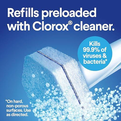 Clorox Toiletwand Toilet Cleaning Kit, Toiletwand, Caddy and 6 Refills, Pack of 6 (Pack May Vary)
