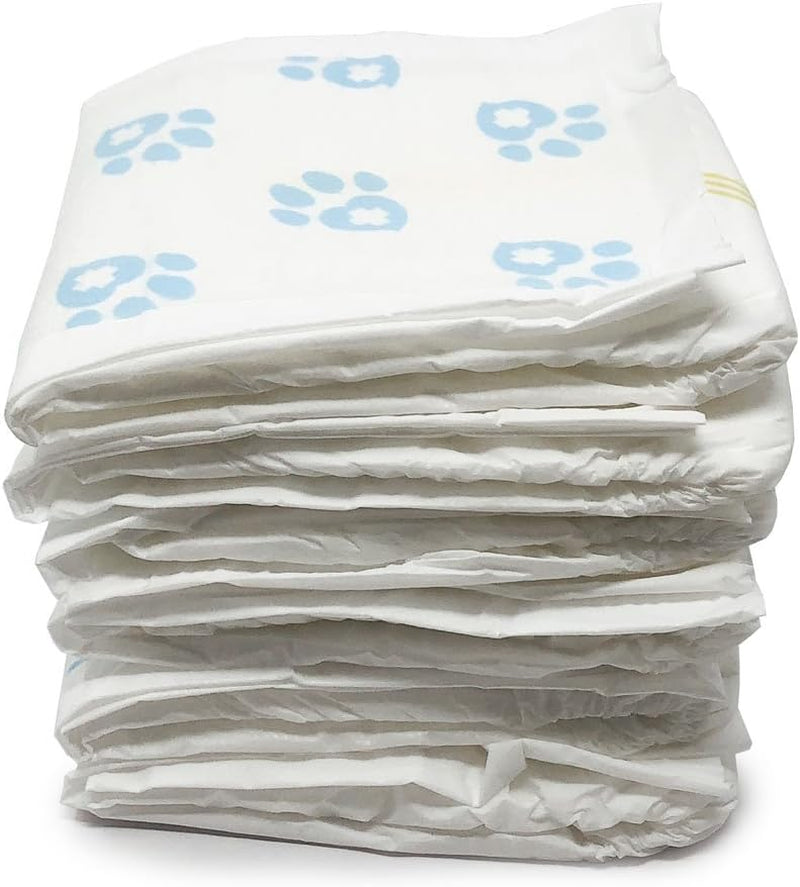 Disposable Male Dog Diapers, Medium Size, 144 Count - Snag-Free Fastener, Leak Protection, Wetness Indicator