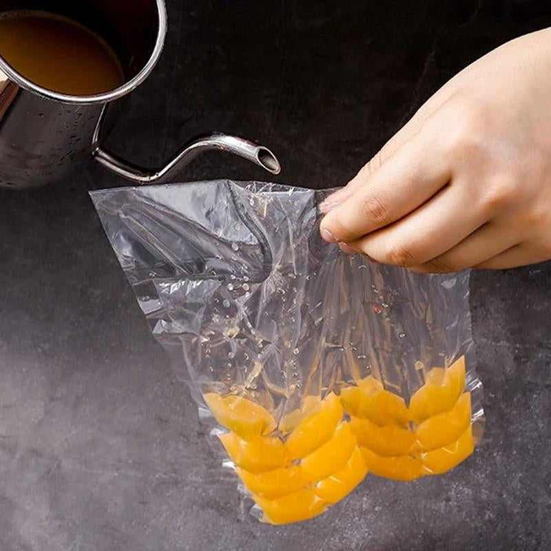 50 PCS Disposable Ice Cube Bags Ice Tray Bag Ice Cube Mold Trays Self-Seal Cold Ice Pack Cooler Bag