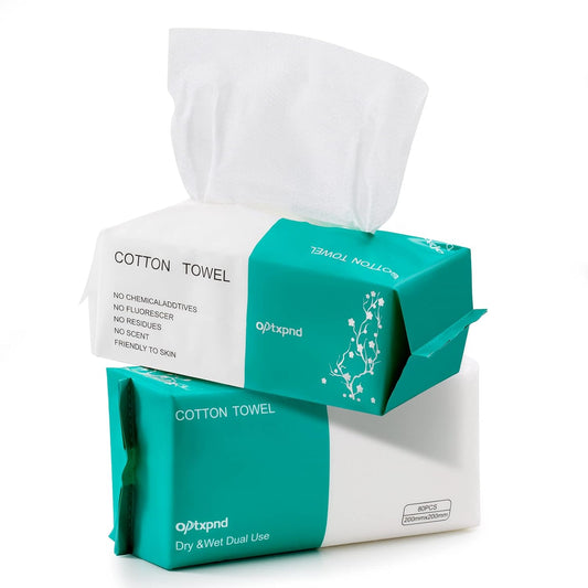 Disposable Facial Cleansing Towelettes - 2 Pack