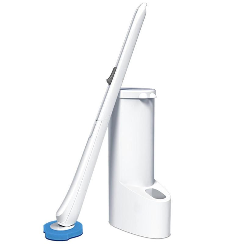 Disposable Toilet Brush Disposable Set, 1 Set Toilet Cleaning Set with Holder, Efficient Bathroom Cleaning Tool for Home & Outdoor