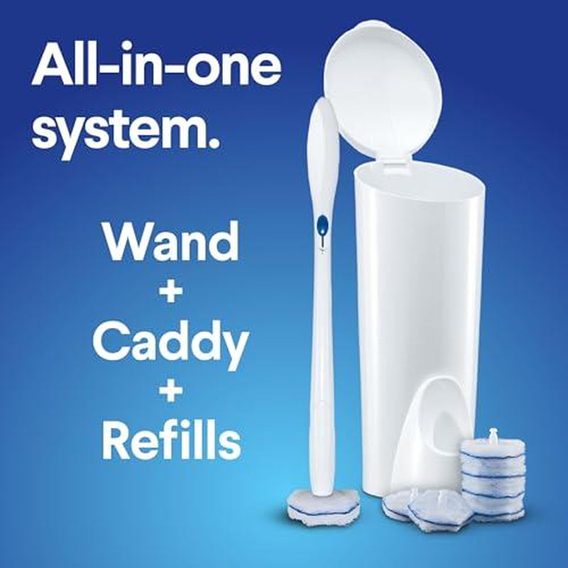Clorox Toiletwand Toilet Cleaning Kit, Toiletwand, Caddy and 6 Refills, Pack of 6 (Pack May Vary)